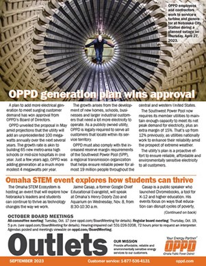 OPPD Outlets Newsletter image