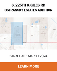 Ostransky Estates Addition Project Map