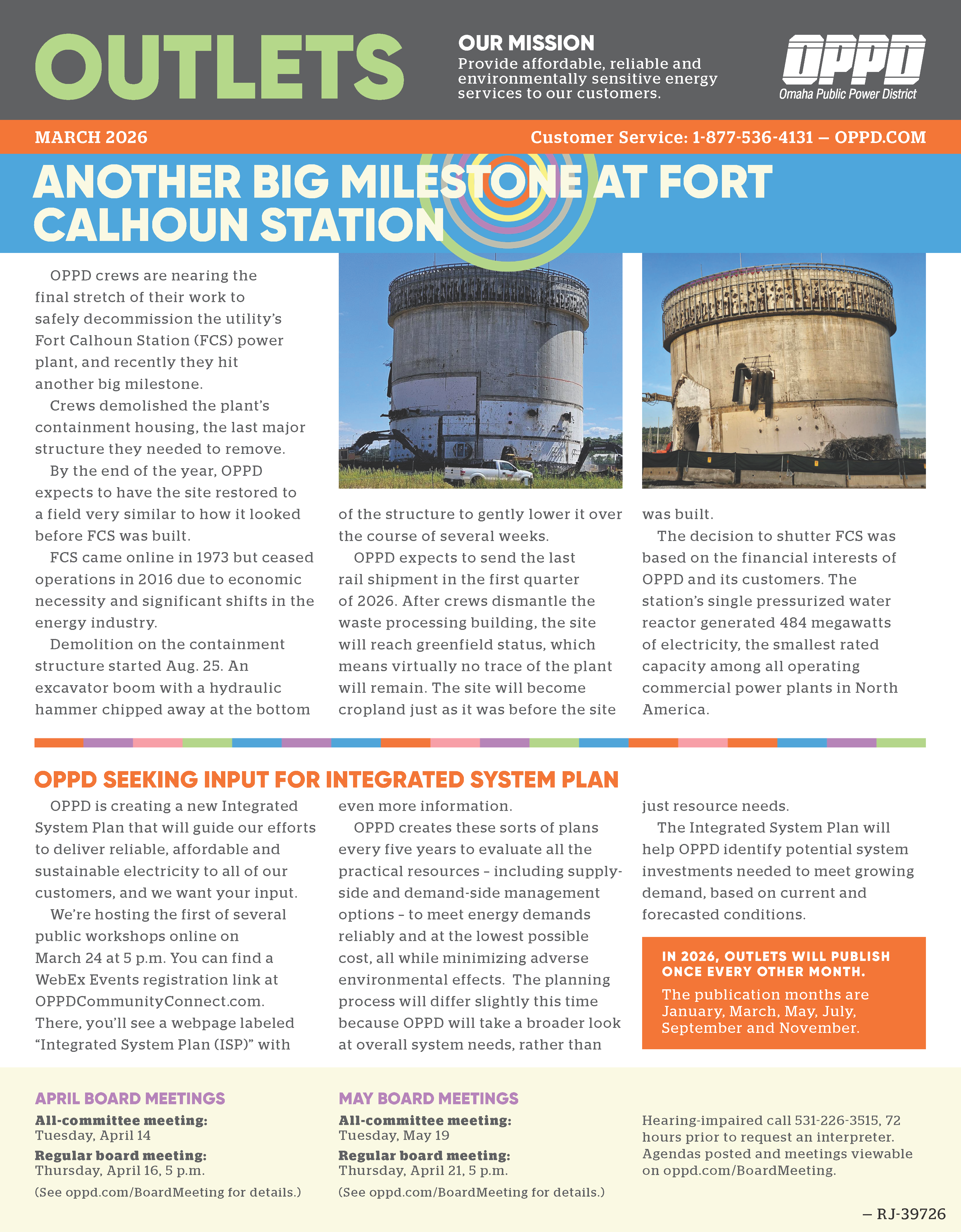 March Outlets Newsletter