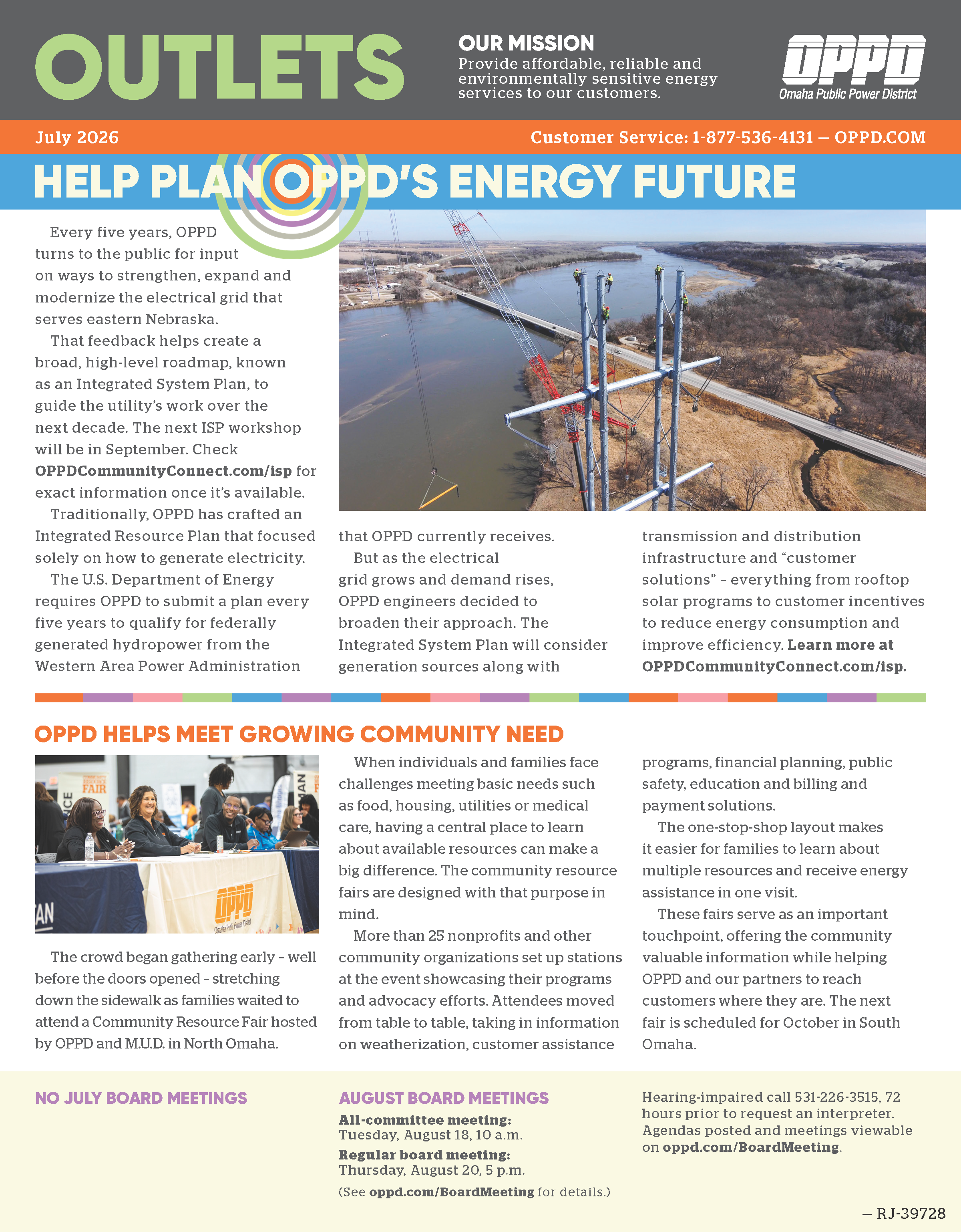 July Outlets Newsletter